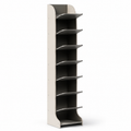 Étagère à Chaussures Verticale 7 Niveaux – Beige et Anthracite