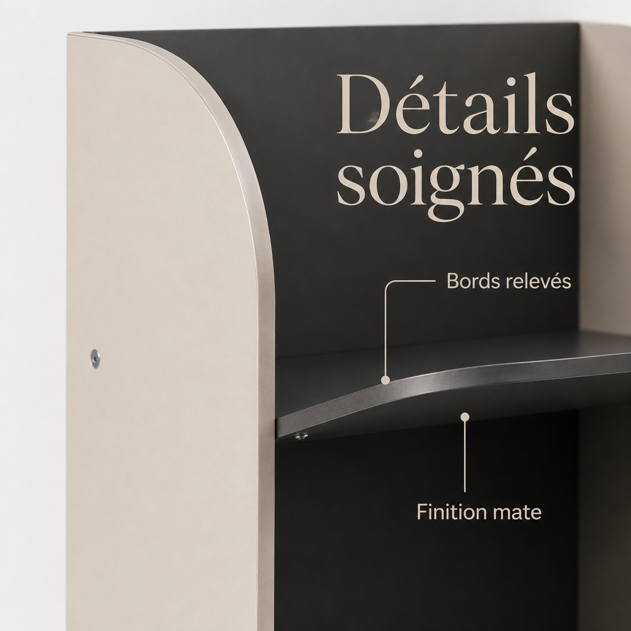 Étagère à Chaussures Verticale 7 Niveaux – Beige et Anthracite