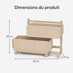Organisateur Sous Évier Modulable à Plateaux Décalés – Beige