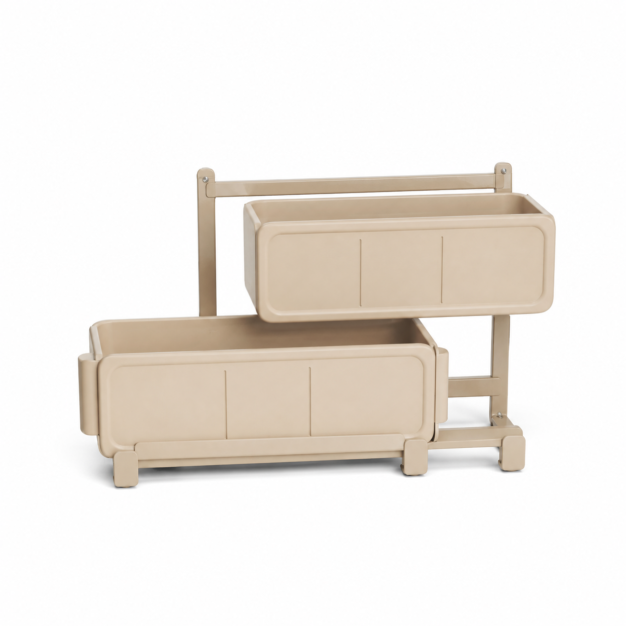 Organisateur Sous Évier Modulable à Plateaux Décalés – Beige