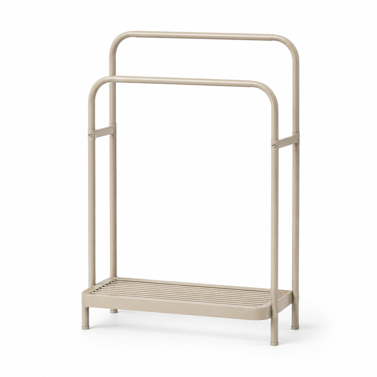 Porte-Serviettes Autoportant à Double Arche – Beige
